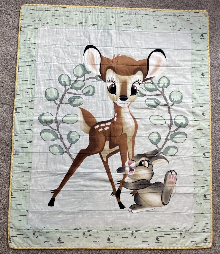 Bambi And Thumper Panel Quilt Cute Cuddles