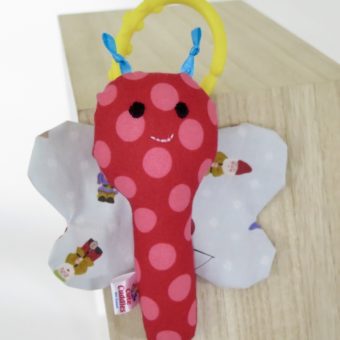 gnome handmade soft toy butterfly