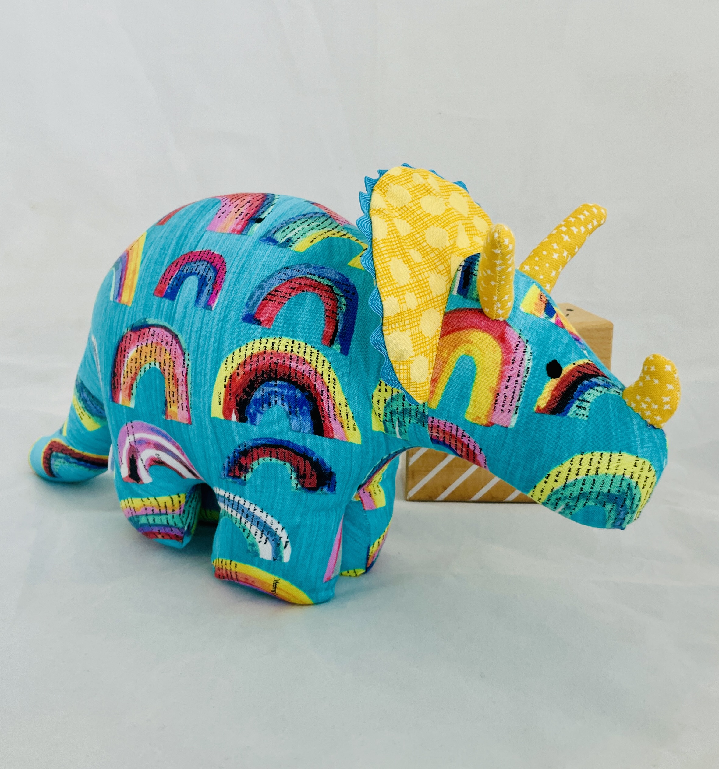 Rainbow Dinosaur Soft Toy