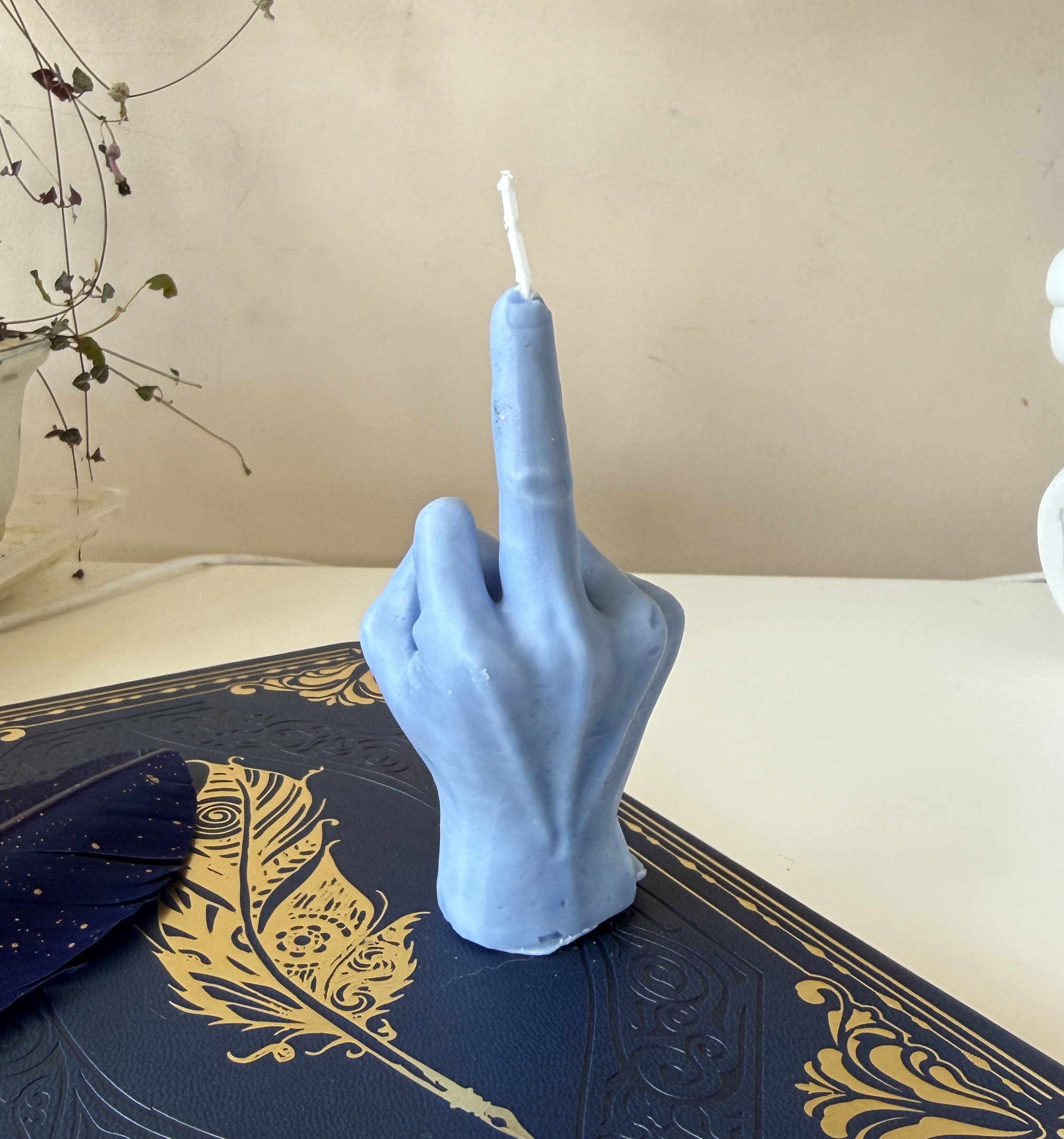 Soy was hand-poured candle