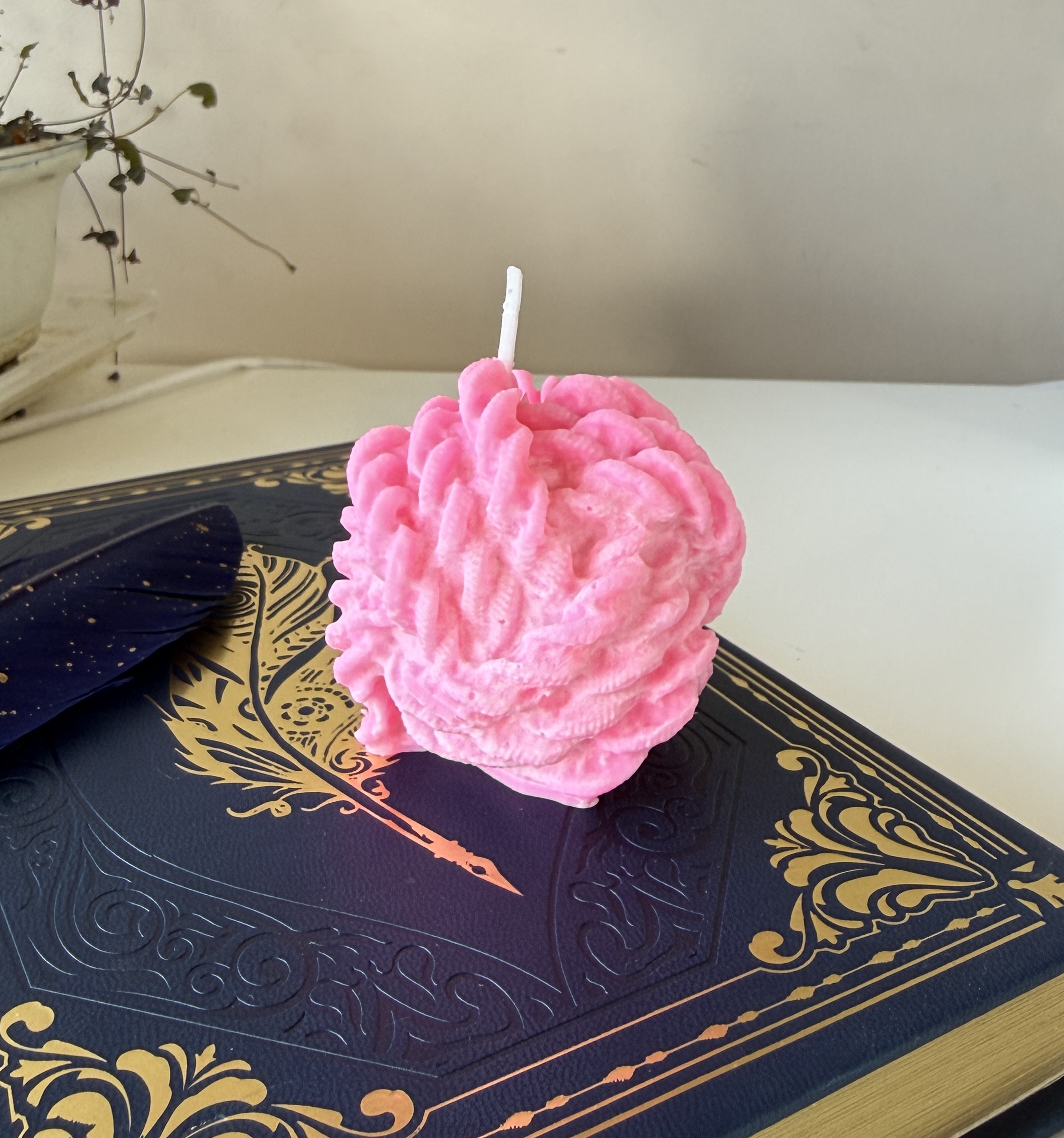 Soy was hand-poured candle